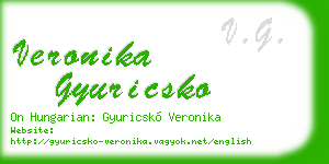 veronika gyuricsko business card
